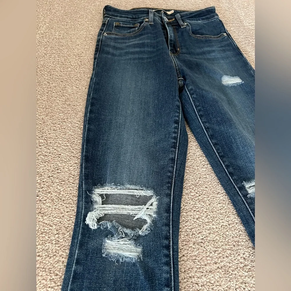Levi’s 721 High Rise Distressed Skinny Jeans – Size 24 - Picture 5 of 15